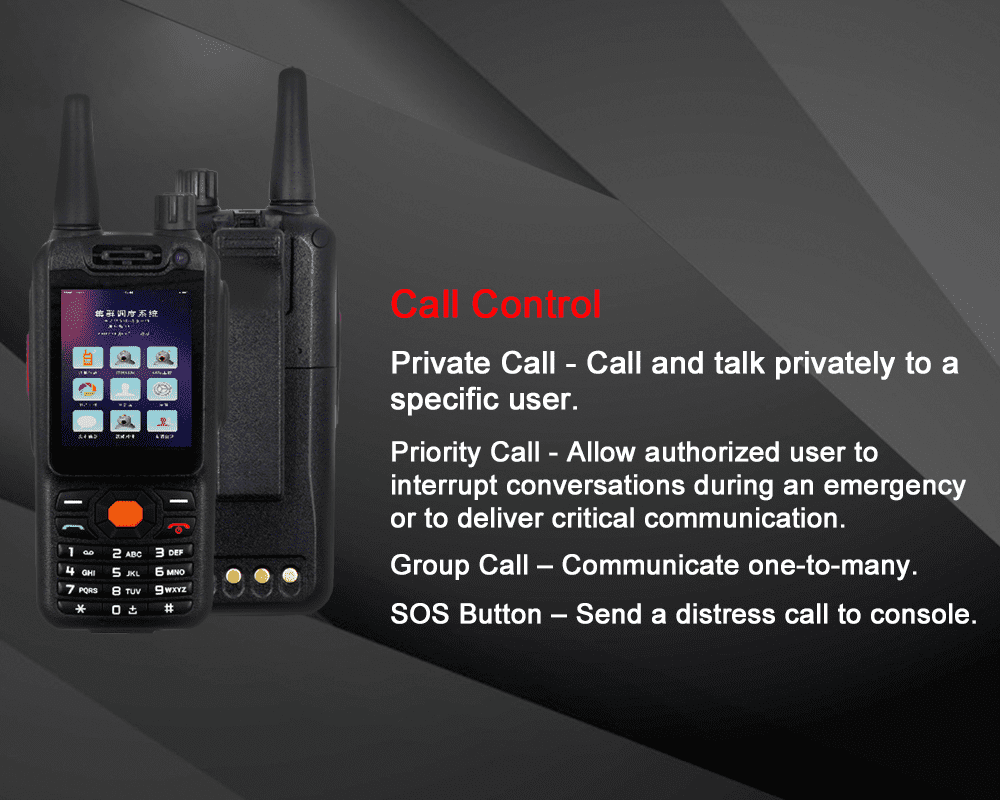 handheld poc radio call control